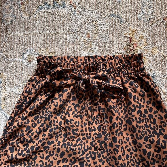 Sienna Sky Brown Leopard Print Pants - Picture 2 of 6